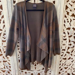 Torrid Outlander Plaid Tartan Drape Cardigan 0x